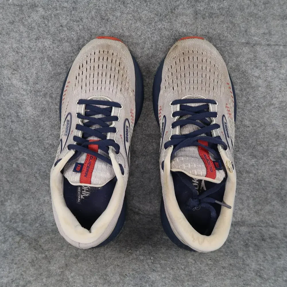 Brooks Shoes Mens 7 Athletic Trainers Glycerin 19 Running Sneaker Active Comfort